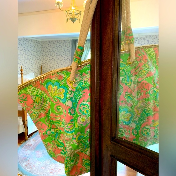 Lily Pulitzer canvas bag 🐠🩵🌸🏝️✨ - Picture 7 of 9